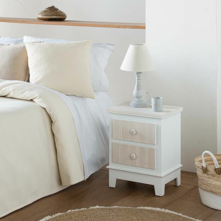 Natbord Alexandra House Living Hvid 30 x 50 x 40 cm #7