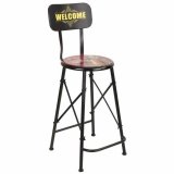 Taburet Alexandra House Living Sort Jern 40 x 100 x 46 cm #1