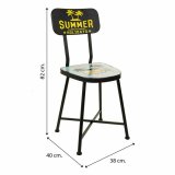 Taburet Alexandra House Living Sort 40 x 82 x 38 cm #31