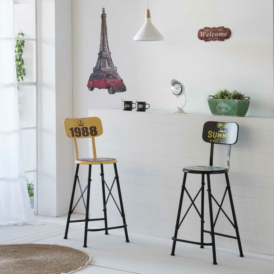 Taburet Alexandra House Living Gul Jern 40 x 100 x 46 cm #7