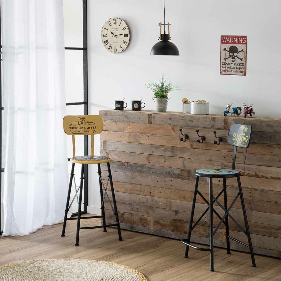 Taburet Alexandra House Living Gul Jern 40 x 100 x 46 cm #13