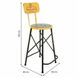 Taburet Alexandra House Living Gul Jern 40 x 100 x 46 cm #31