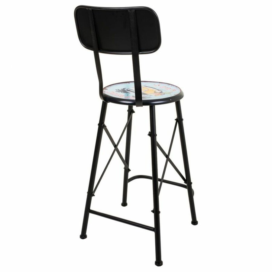 Taburet Alexandra House Living Sort Jern 40 x 100 x 46 cm #37