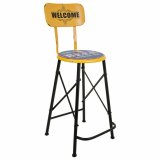 Taburet Alexandra House Living Gul Jern 40 x 100 x 46 cm #1