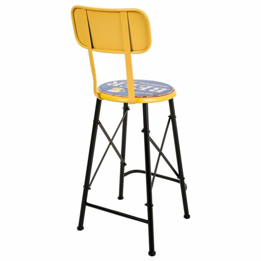 Taburet Alexandra House Living Gul Jern 40 x 100 x 46 cm #37