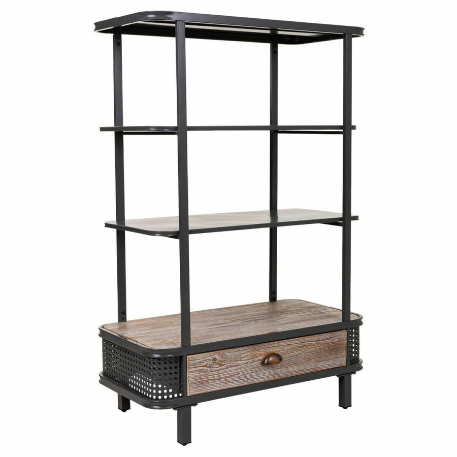Hylder Alexandra House Living Brun Tr Metal Jern 121 x 40 x 80 cm #1