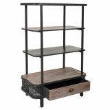 Hylder Alexandra House Living Brun Tr Metal Jern 121 x 40 x 80 cm #3