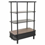 Hylder Alexandra House Living Brun Tr Metal Jern 121 x 40 x 80 cm #6