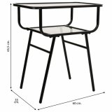 Natbord Alexandra House Living Sort 35 x 65 x 60 cm #31
