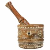 Morter Alexandra House Living Mangotr 14 x 25 x 14 cm Brun #16