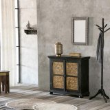 Vgspejl Alexandra House Living Hvid Brun 1 x 62 x 42 cm Rektangulr #13
