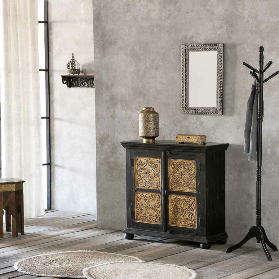 Vgspejl Alexandra House Living Hvid Brun 1 x 62 x 42 cm Rektangulr #13