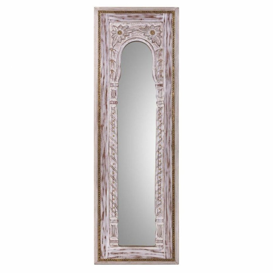 Vgspejl Alexandra House Living Hvid 1 x 90 x 30 cm Rektangulr #19