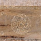 Stol Alexandra House Living Hvid Natur Mangotr Tr MDF 60 x 29 x 70 cm #37