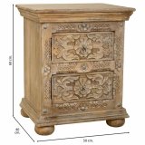 Natbord Alexandra House Living Brun 40 x 60 x 50 cm #22