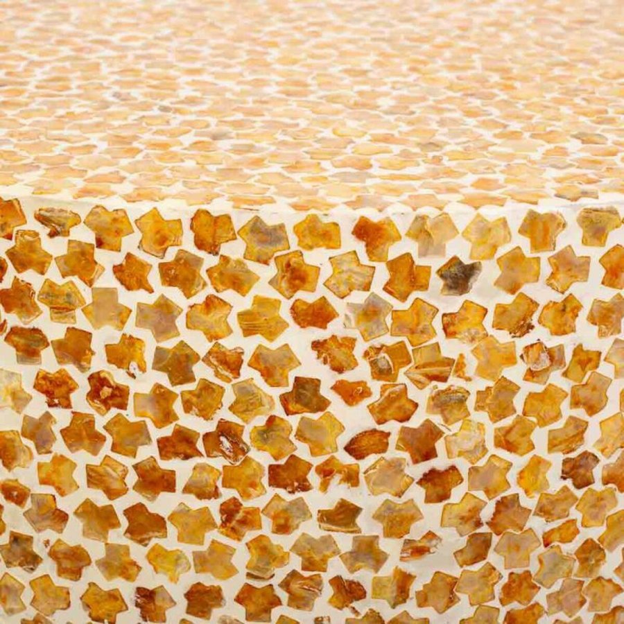 Sofabord Alexandra House Living Gul Perlemor Tr MDF 65 x 46 x 65 cm #4