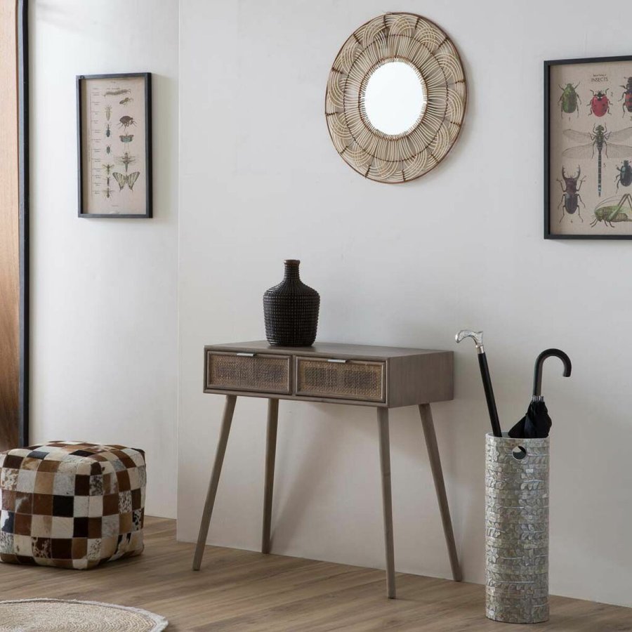 Vgspejl Alexandra House Living Brun 3 x 61 x 61 cm Cirkler #15