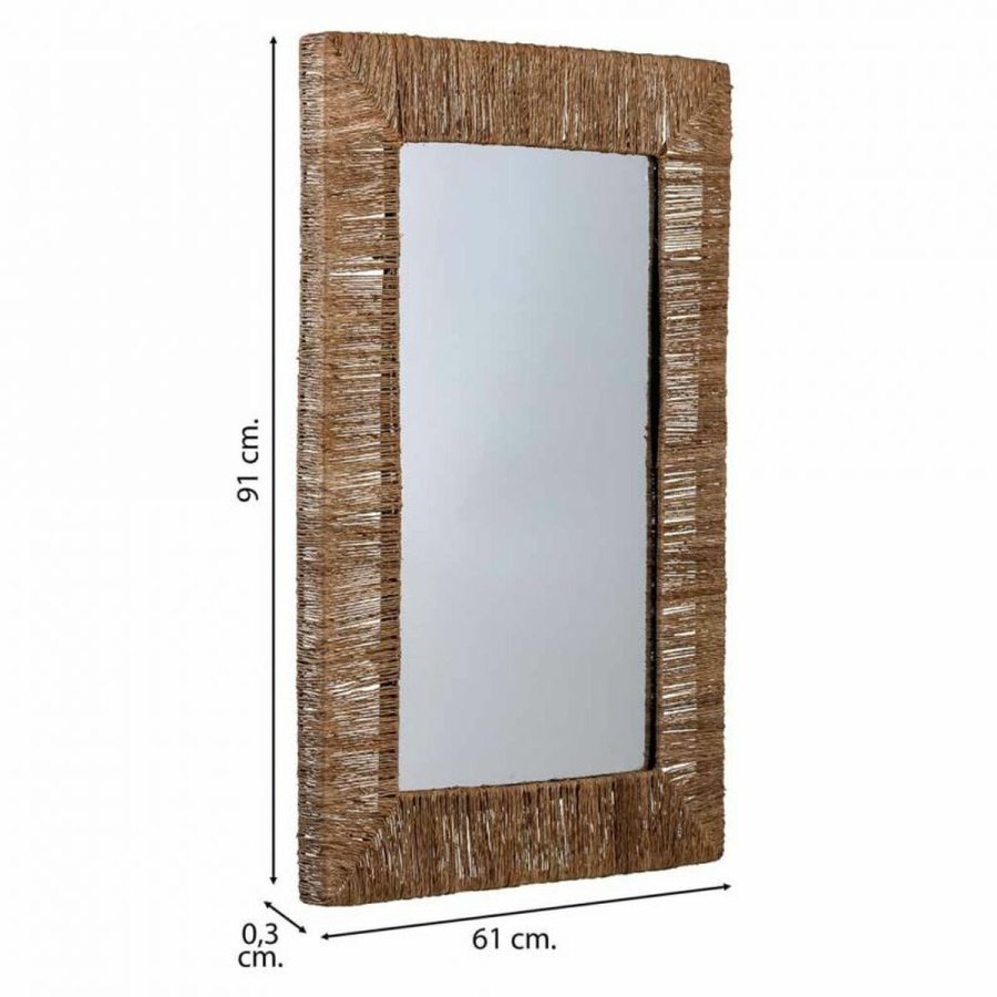 Vgspejl Alexandra House Living Brun 3 x 61 x 91 cm Rektangulr #22
