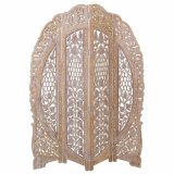 Sammenfoldelig skrm Alexandra House Living Hvid 2 x 180 x 153 cm #1