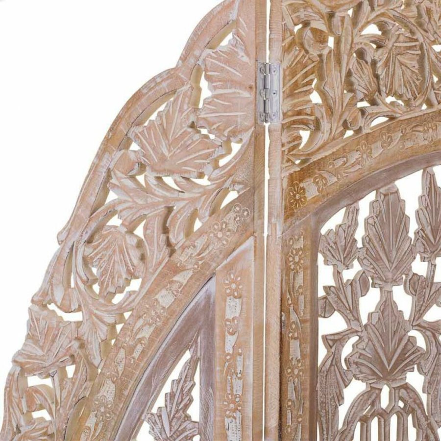 Sammenfoldelig skrm Alexandra House Living Hvid 2 x 180 x 153 cm #4