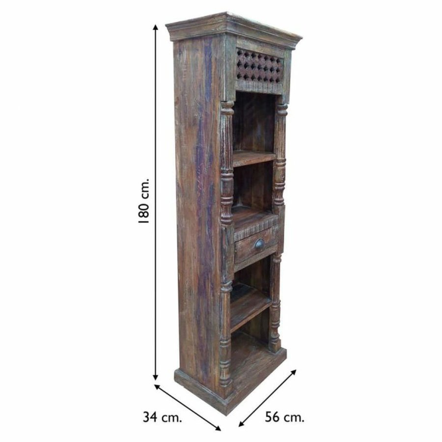 Hylder Alexandra House Living Brun Genbrugt Tr 34 x 180 x 56 cm #5