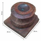 Lysestage Alexandra House Living Brun Genbrugt Tr 26 x 23 x 26 cm #4