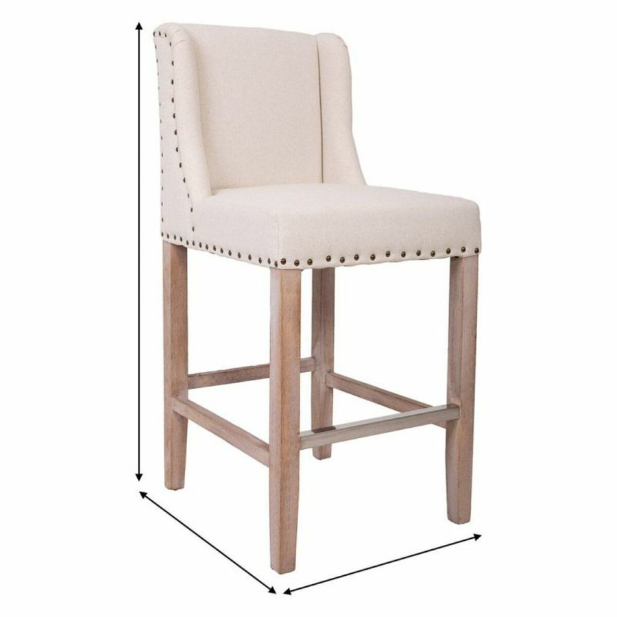 Taburet Alexandra House Living Beige Gummitr 58 x 104 x 48 cm #22
