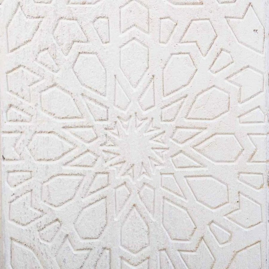 Taburet Alexandra House Living Hvid Mangotr 46 x 41 x 46 cm #36