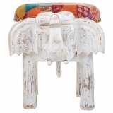 Taburet Alexandra House Living Hvid Mangotr Materiale 51 x 37 x 36 cm Elefant #8