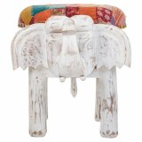 Taburet Alexandra House Living Hvid Mangotr Materiale 51 x 37 x 36 cm Elefant #36