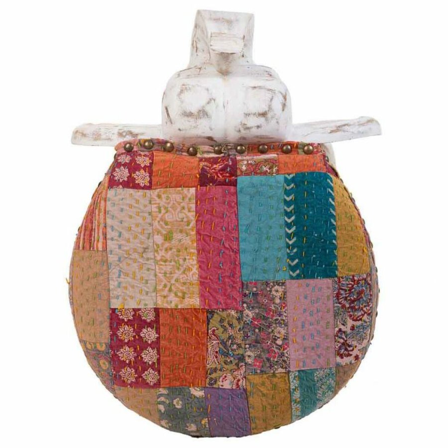 Taburet Alexandra House Living Hvid Mangotr Materiale 51 x 37 x 36 cm Elefant #43