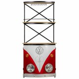 Bar-mbler Alexandra House Living Hvid Natur Marinebl 60 x 180 x 75 cm #13