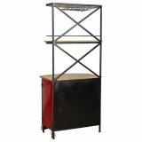 Bar-mbler Alexandra House Living Hvid Natur Marinebl 60 x 180 x 75 cm #21