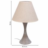 Bordlampe Alexandra House Living Hvid Gr Metal Klde 220-240 V 23 x 38 x 23 cm #5