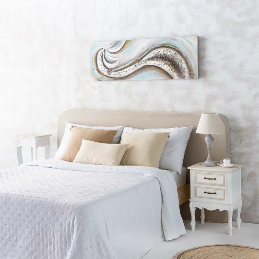 Bordlampe Alexandra House Living Hvid Gr Metal Klde 220-240 V 25 x 46 x 25 cm #3