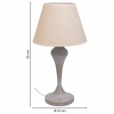 Bordlampe Alexandra House Living Hvid Gr Metal Klde 220-240 V 25 x 46 x 25 cm #5