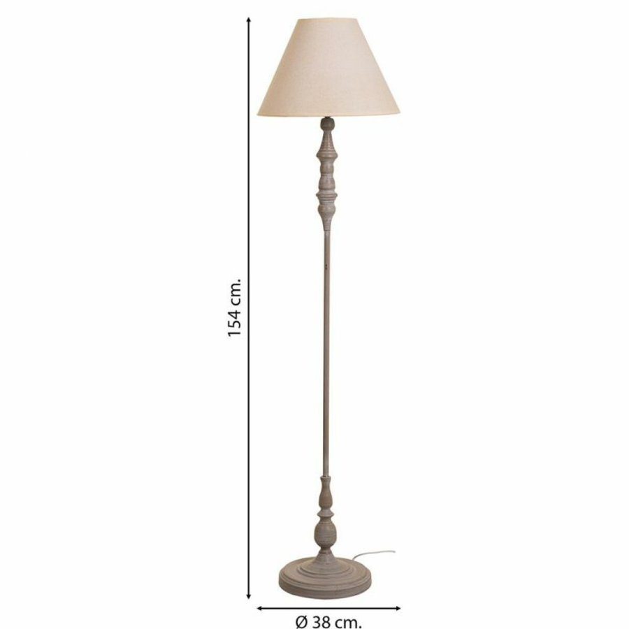 Gulvlampe Alexandra House Living Hvid Gr 220-240 V 38 x 154 x 38 cm #4