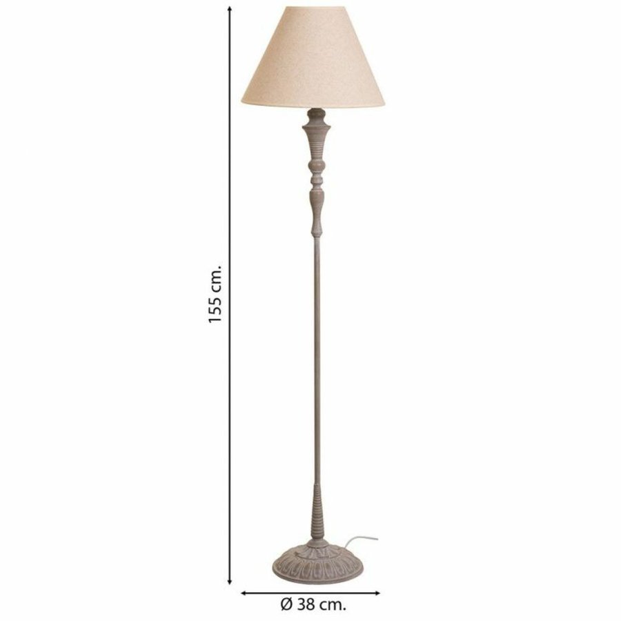 Gulvlampe Alexandra House Living Hvid Gr 220-240 V 38 x 154 x 38 cm #4