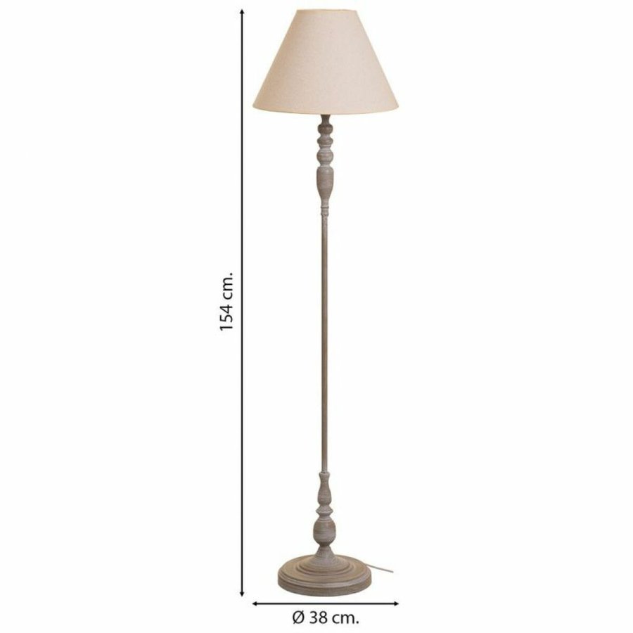 Gulvlampe Alexandra House Living Hvid Gr 220-240 V 38 x 154 x 38 cm #4