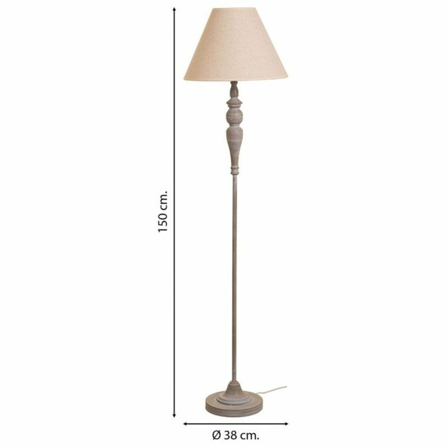 Gulvlampe Alexandra House Living Hvid Gr 220-240 V 38 x 150 x 38 cm #4