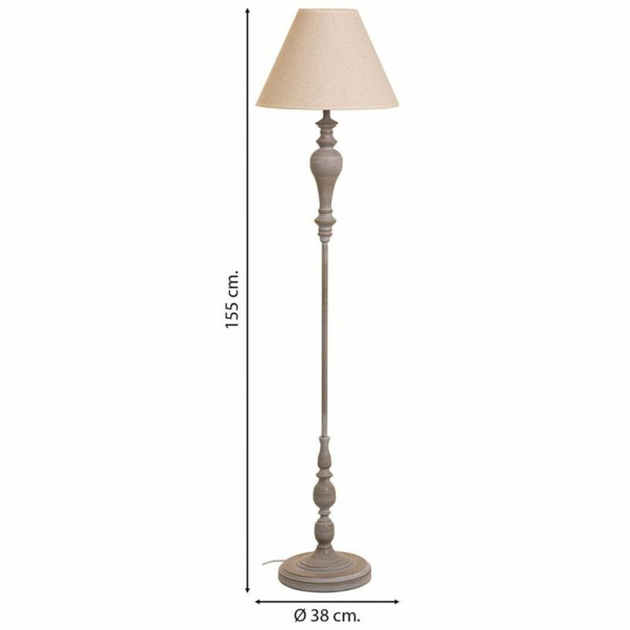Gulvlampe Alexandra House Living Hvid Gr 220-240 V 38 x 155 x 38 cm #4