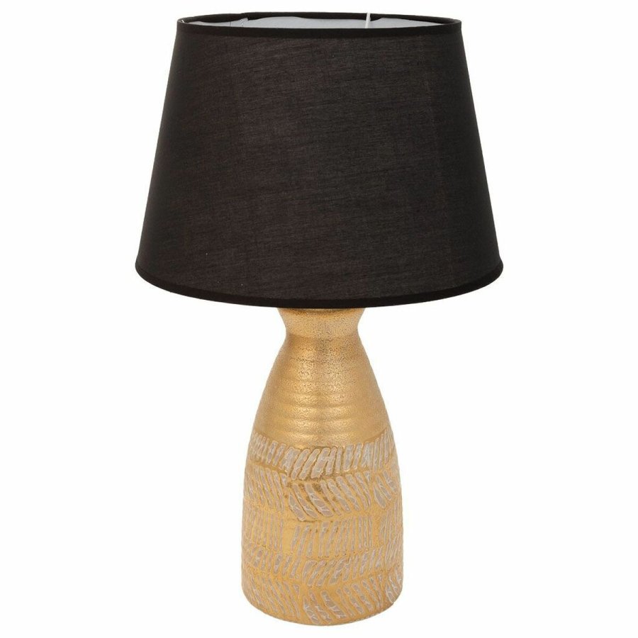 Bordlampe Alexandra House Living Guld Keramik 14 x 35 x 14 cm #1