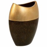 Vase Alexandra House Living Guld Keramik 13 x 29 x 24 cm #1
