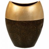 Vase Alexandra House Living Guld Keramik 13 x 29 x 24 cm #3