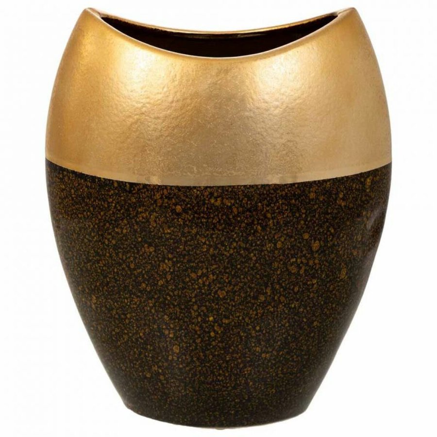 Vase Alexandra House Living Guld Keramik 13 x 29 x 24 cm #3