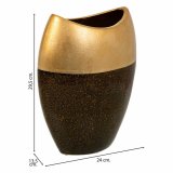 Vase Alexandra House Living Guld Keramik 13 x 29 x 24 cm #4