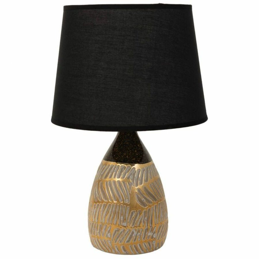 Bordlampe Alexandra House Living Guld Keramik 13 x 26 x 13 cm #3