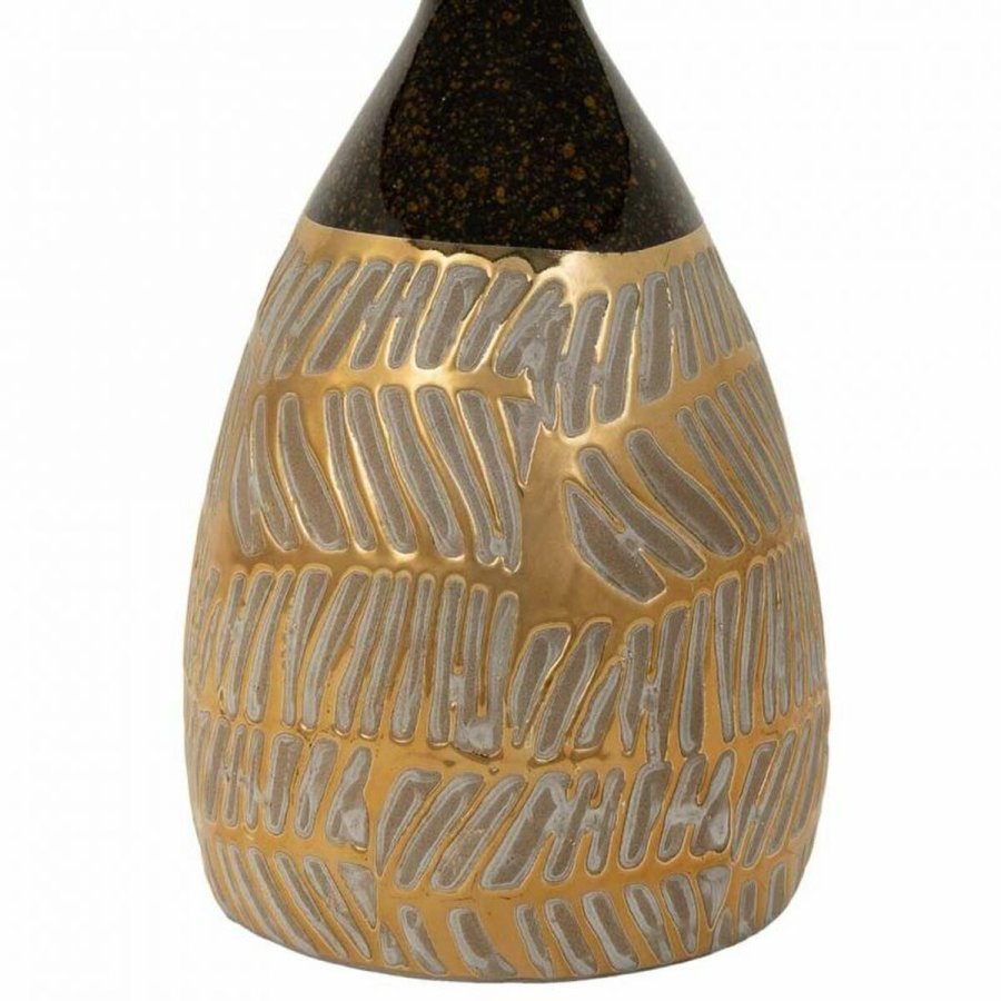 Bordlampe Alexandra House Living Guld Keramik 13 x 26 x 13 cm #6