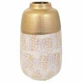 Vase Alexandra House Living Guld Keramik 15 x 28 x 15 cm #1