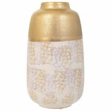 Vase Alexandra House Living Guld Keramik 15 x 28 x 15 cm #4